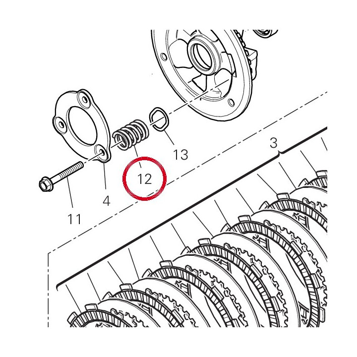 Ressort 79710771A — réf. 79710771A | Ducati Store