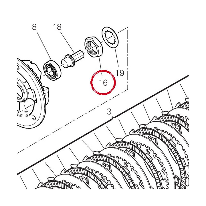 Ecrou 75010072E — réf. 75010072E | Ducati Store