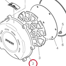 Couvercle protection — réf. 24311541A7 | Ducati Store