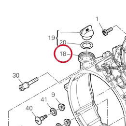 Couvercle embrayage — réf. 24311644A7 | Ducati Store