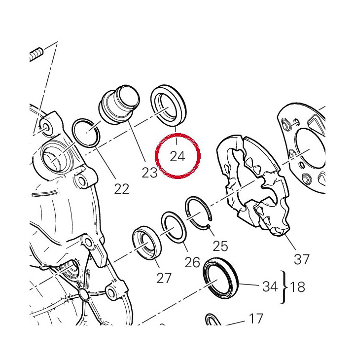Bague etancheite 93042231A — réf. 93042231A | Ducati Store