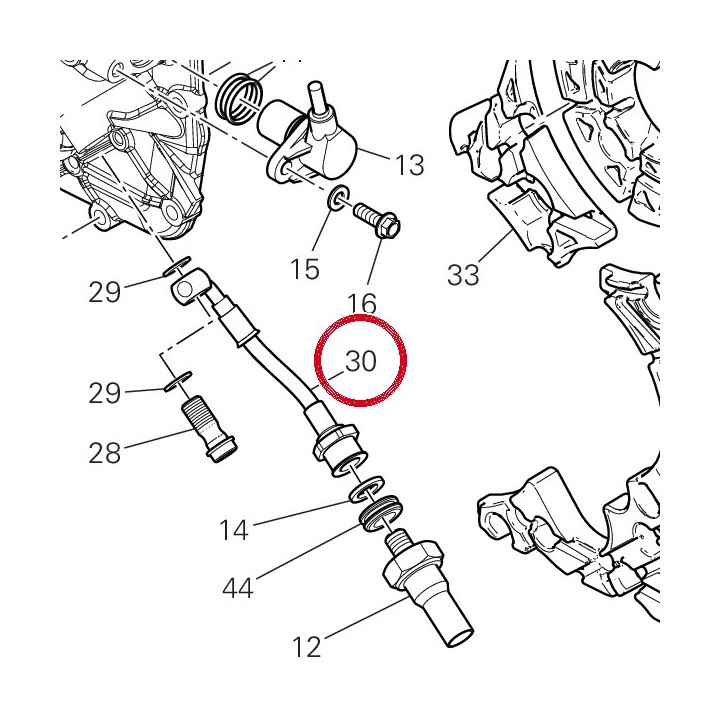 Tuyau pressione huile — réf. 87712481A | Ducati Store