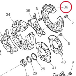 Tole insonorisant pompe — réf. 82718923A | Ducati Store