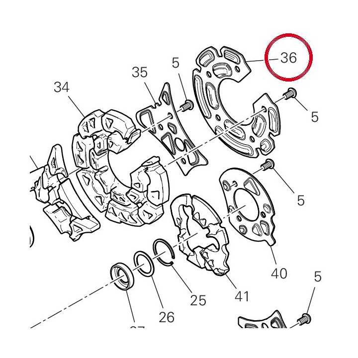 Tole insonorisant pompe — réf. 82718923A | Ducati Store