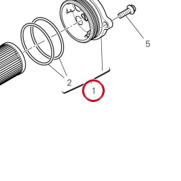 Couvercle filtre à huile — réf. 247P5863A | Ducati Store