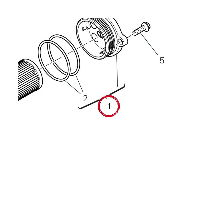 Couvercle filtre à huile — réf. 247P5863A | Ducati Store