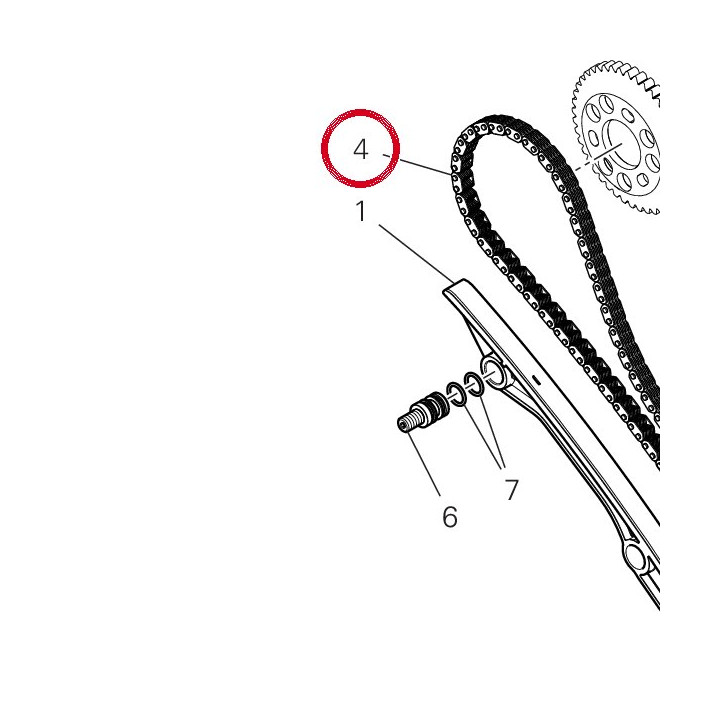 Chaîne arrière 73840052A — réf. 73840052A | Ducati Store