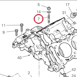 Goujon 76611231A — réf. 76611231A | Ducati Store