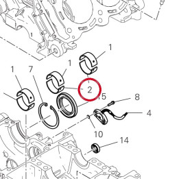 Demi-Roulement rouge — réf. 11210952AA | Ducati Store