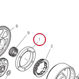 Bride roue libre 16015522B — réf. 16015522B | Ducati Store
