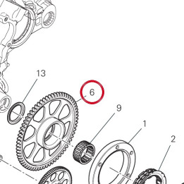 Engranage conduit 17310411A — réf. 17310411A | Ducati Store