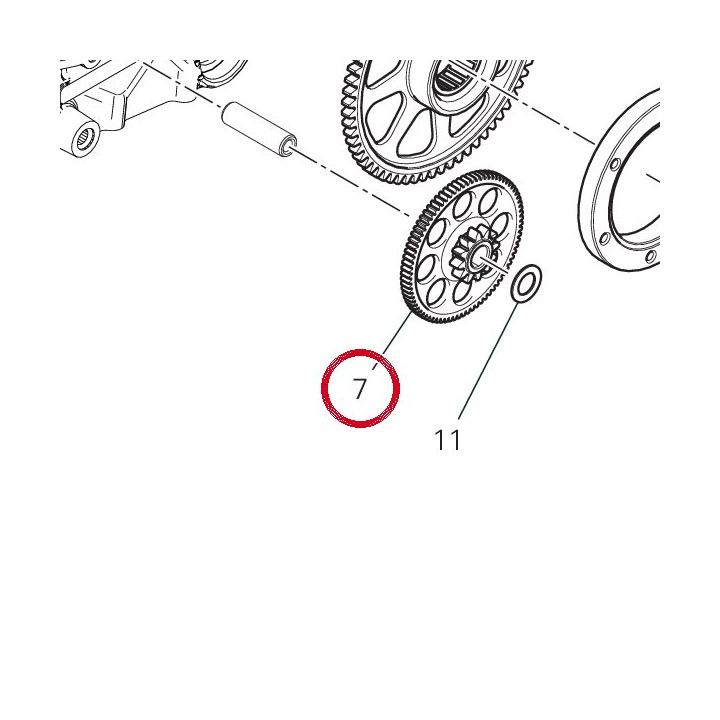 Engranage double — réf. 17610281A | Ducati Store