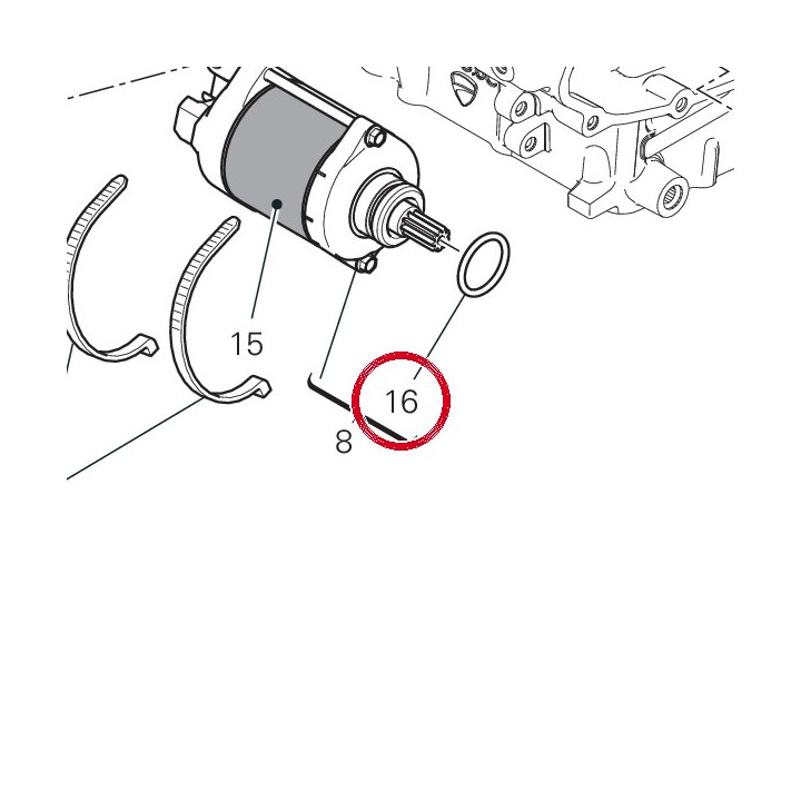 O ring 24,4X3,1 88643151A — réf. 88643151A | Ducati Store