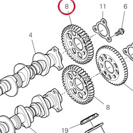 Timing drive gear Z39 V4 fe — réf. 17112221C | Ducati Store