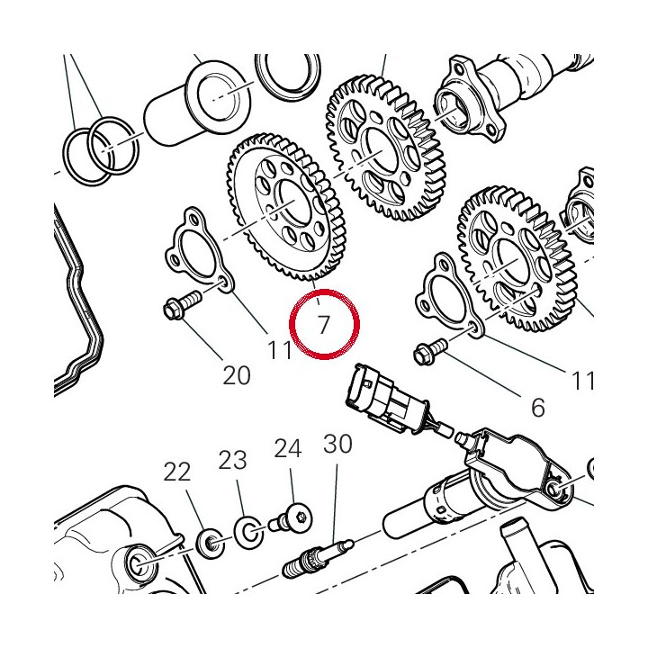 Pignon intermediaire — réf. 17112211A | Ducati Store