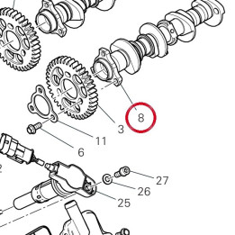 Arbre À cames échappement — réf. 14816301A | Ducati Store