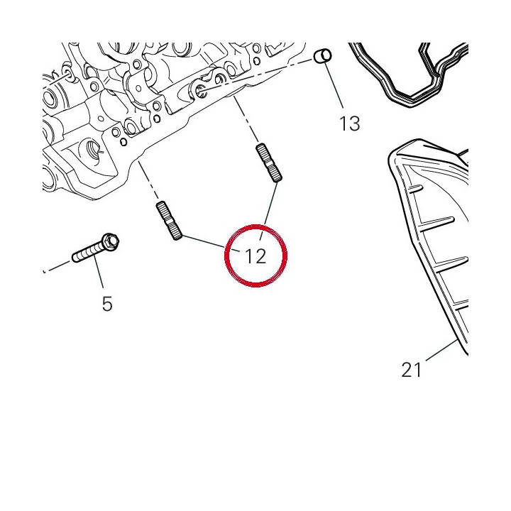 Goujon 76640381A — réf. 76640381A | Ducati Store