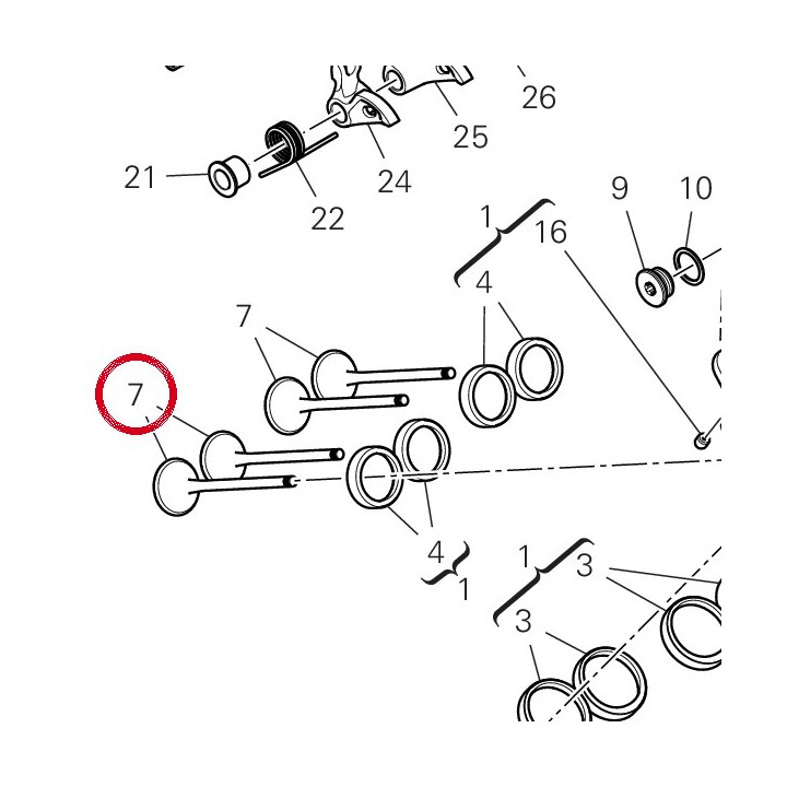 Soupape dechappement — réf. 21111191A | Ducati Store