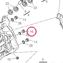 Bouchon fileté 78050011B — réf. 78050011B | Ducati Store