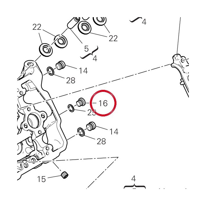 Bouchon fileté 78050011B — réf. 78050011B | Ducati Store