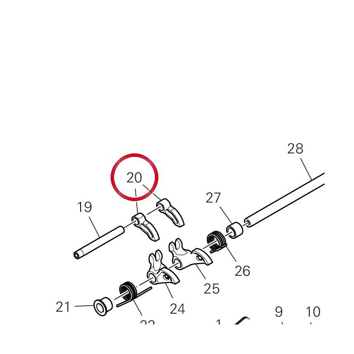 Culbuteur ouverture — réf. 20810461A | Ducati Store