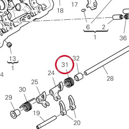 Ressort retour soupape — réf. 79916111B | Ducati Store