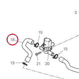 Tuyau air (arrière) — réf. 87613921A | Ducati Store