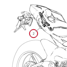 Faisceau arrière 500 h/g — réf. 5101P301C | Ducati Store