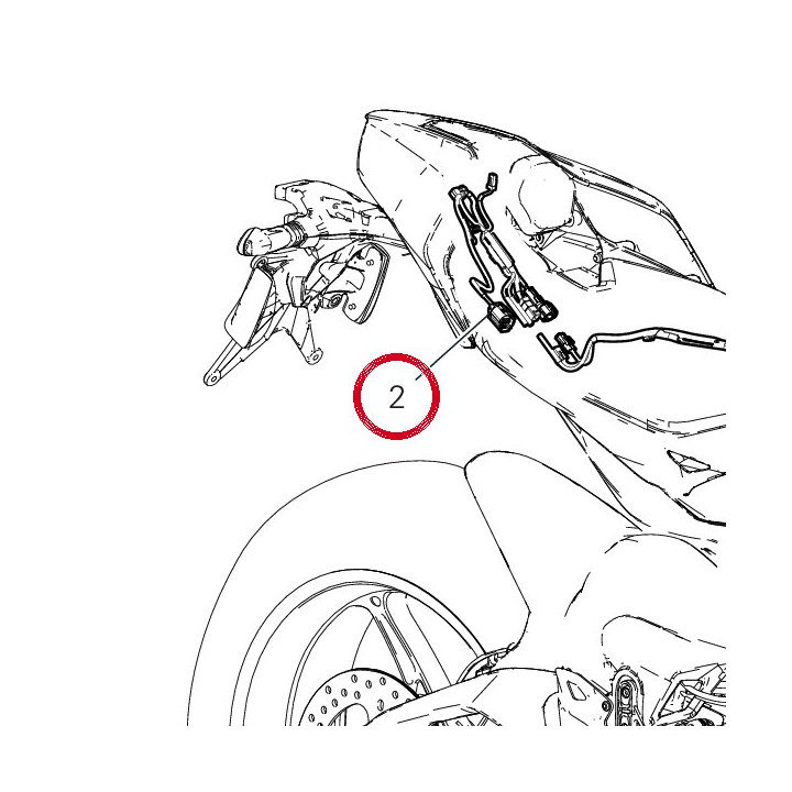 Faisceau arrière 500 h/g — réf. 5101P301C | Ducati Store