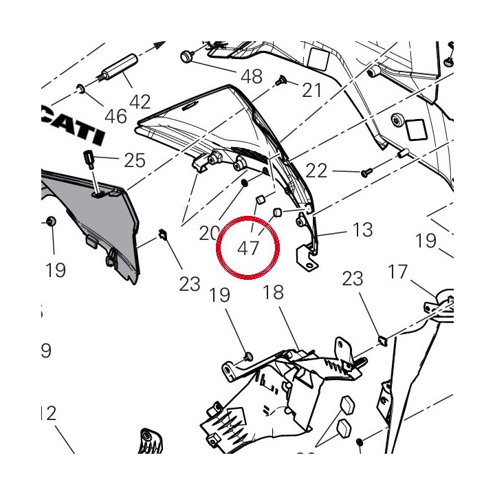 Tampon 86612211A — réf. 86612211A | Ducati Store