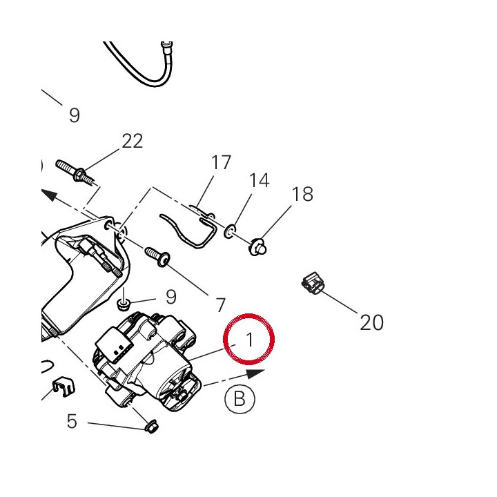 Moteur électrique soupape — réf. 59340621A | Ducati Store