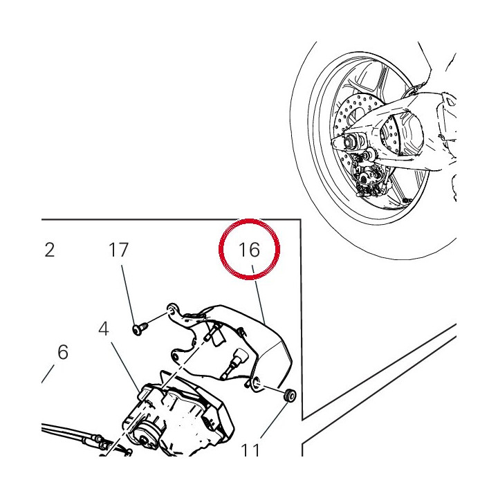 Support moteur soupape — réf. 8291Q161A | Ducati Store