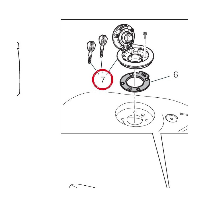 Bouchon de réservoir — réf. 89520411AE | Ducati Store
