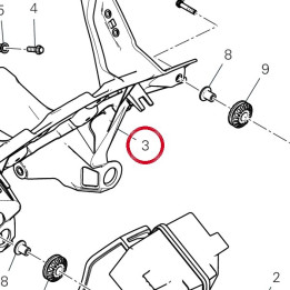 Support phare 8291R471B — réf. 8291R471B | Ducati Store