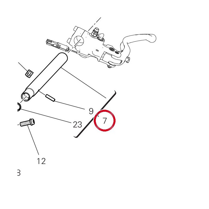 Kit handlebar tube lh — réf. 6992A041A | Ducati Store