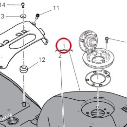 Réservoir carburant — réf. 58613363AS | Ducati Store