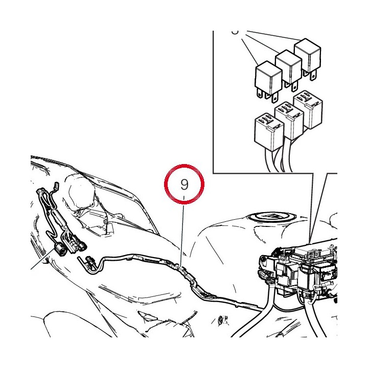 C╢blage principal 5101P121E — réf. 5101R061A | Ducati Store