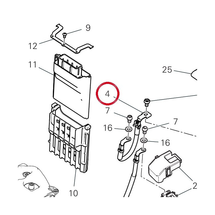 Câble batterie — réf. 51410981A | Ducati Store