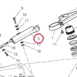 Amortisseur de direction — réf. 36420132A | Ducati Store