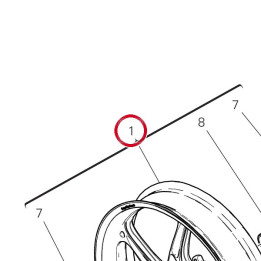 Jante roue av. 50122941AA — réf. 50122941AA | Ducati Store