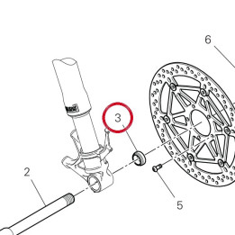 Entretoise droit 71411421AA — réf. 71411421AA | Ducati Store