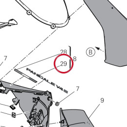 Embleme gauche 4381N691A — réf. 4381N691A | Ducati Store