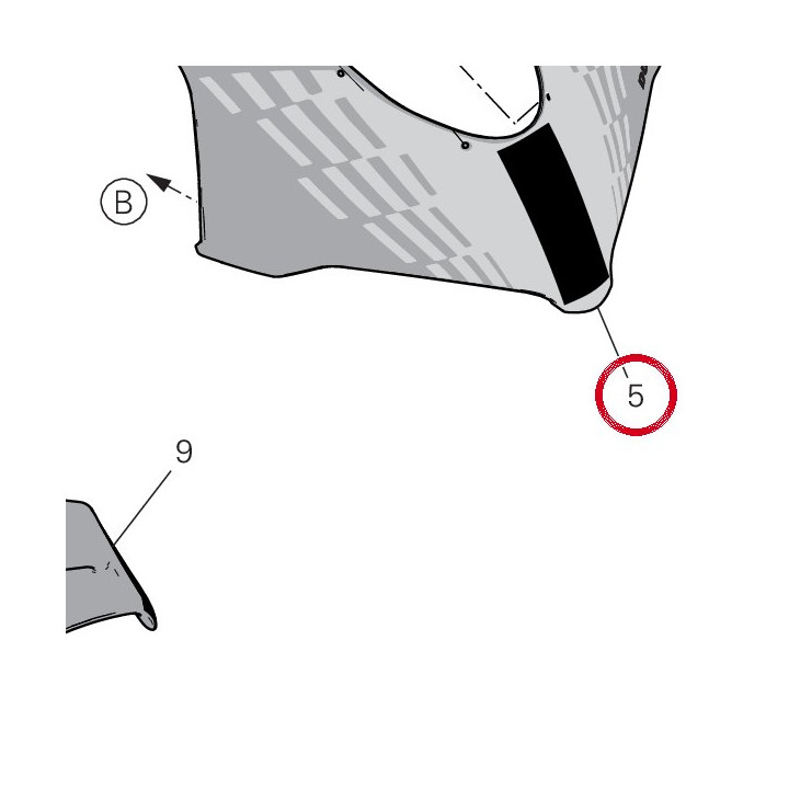 Capot avant supérieur — réf. 48111381AA | Ducati Store