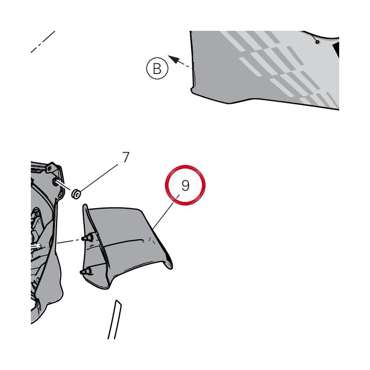 Ala sinistra 48014871AA — réf. 48014871AA | Ducati Store