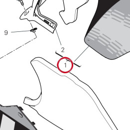 Demi-Carene supérieur — réf. 4801K891AA | Ducati Store