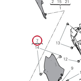 Panneau lateral droit — réf. 482P1461AA | Ducati Store