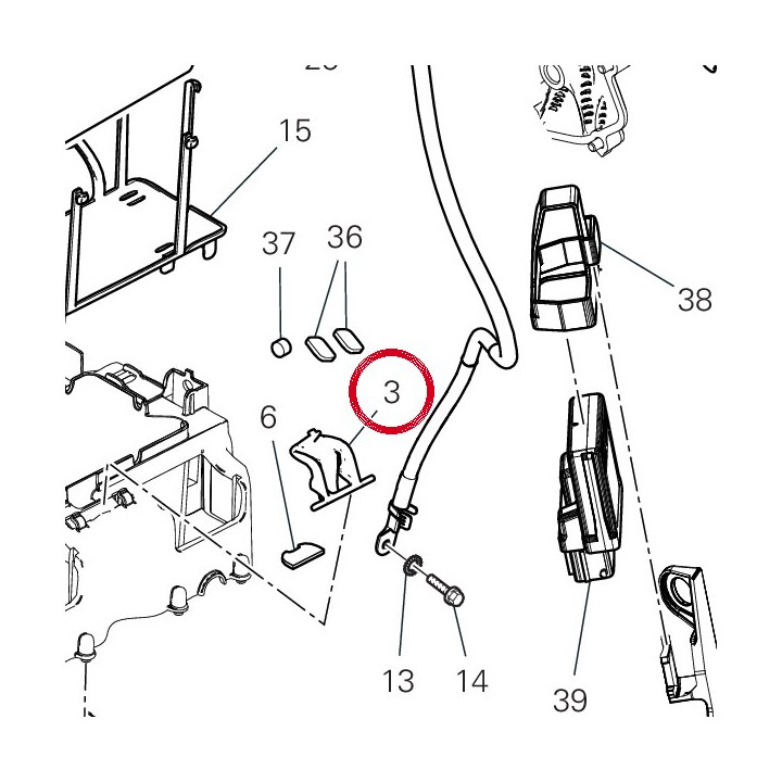 Arresto batteria 8301N381A — réf. 8301N381A | Ducati Store