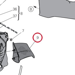 Ala sinistra 96912961AA — réf. 96912961AA | Ducati Store