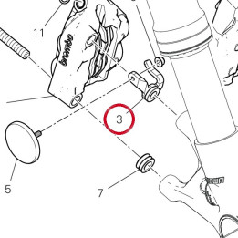 Support droit 8301R211AA — réf. 8301R211AA | Ducati Store
