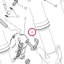 Support gauche cote — réf. 8301R201AA | Ducati Store